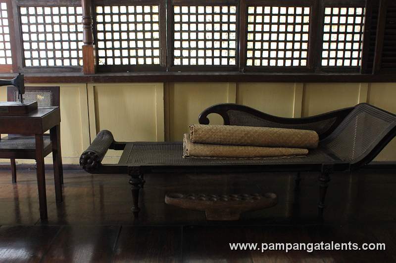 Antique Cleopatra Bed / Native Mats (on top)/ Sungka (below)