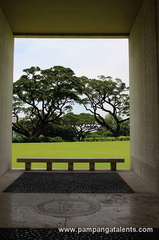 Interior of the Hemicycle in Manila American Cemetery and Memorial