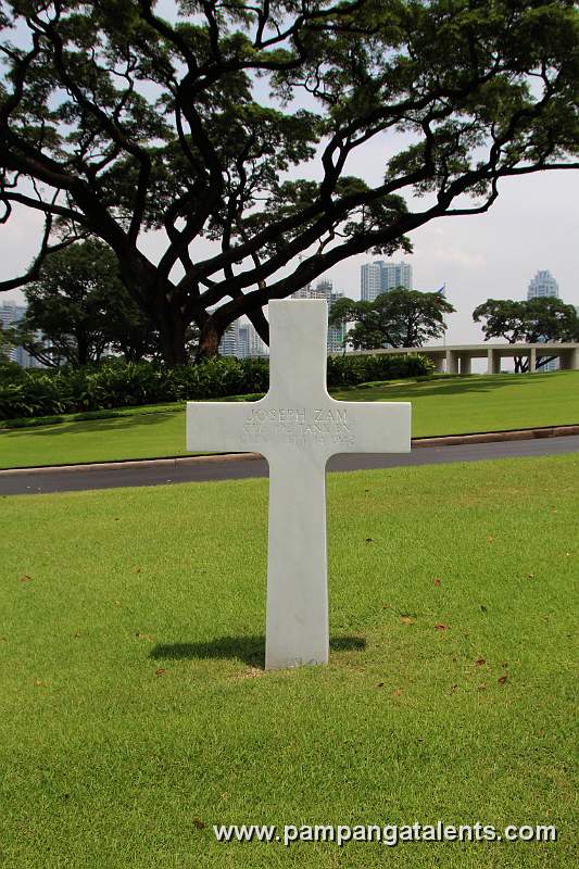 Memorial Head Stone in Manila American Cemetery and Memorial in Taguig City.