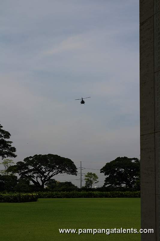 View from the interior of Hemicycle in Manila American Cemetery and Memorial.