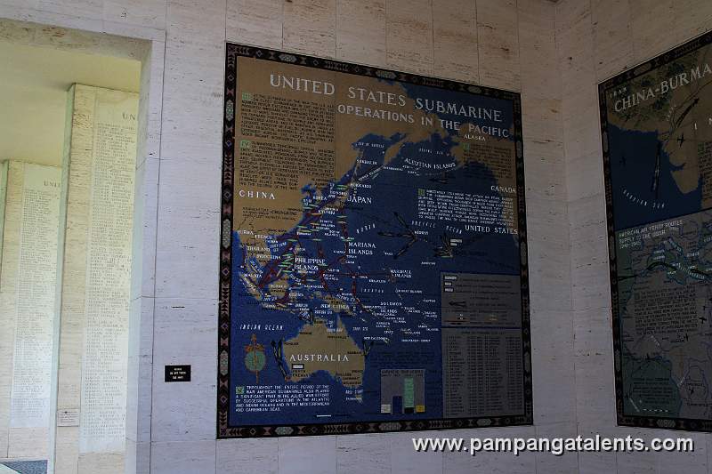Operations Map in the Pacific can be found in the Southeast room located in Manila American Cemetery and Memorial.