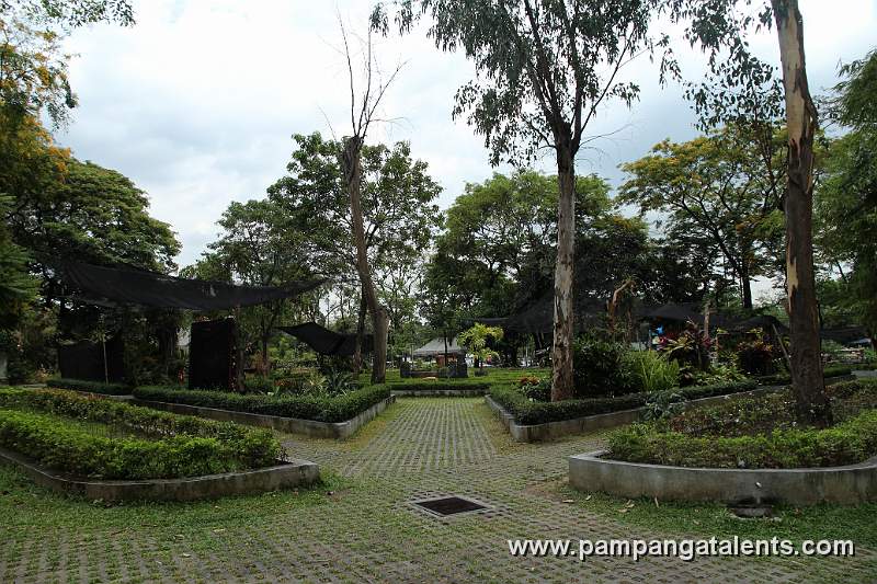 Overview of Hardin ng mga Bulaklak or Flower Garden in Quezon Memorial Circle.
