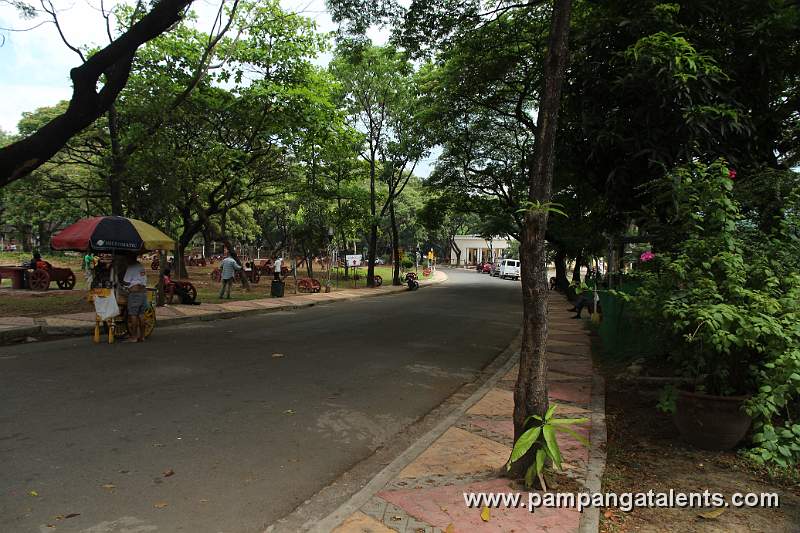Road Towards Circle of Fun in Quezon Memorial Circle in Quezon City.