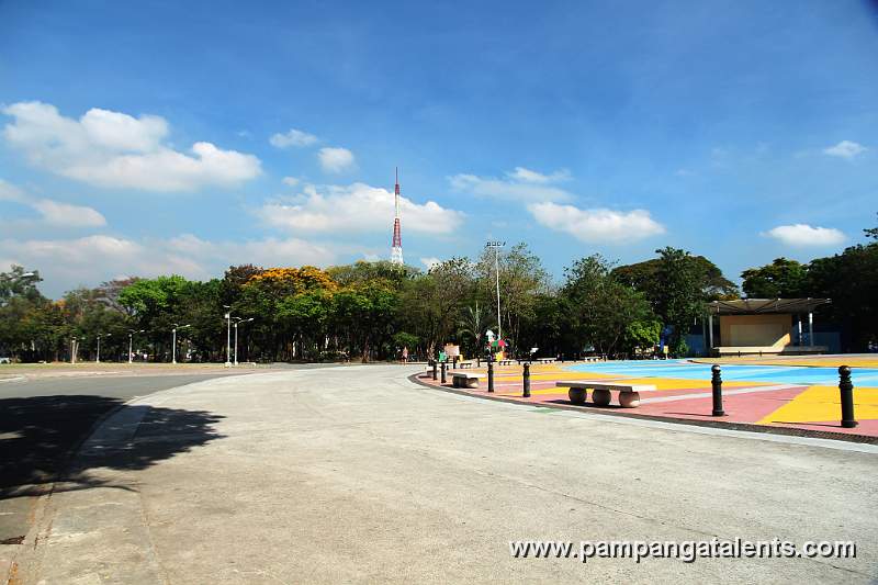 Walking and Running Circular Area in Quezon Memorial Circle in Quezon City.