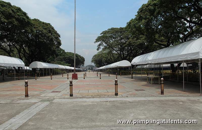 Tent Stalls for Evening Flea Market or Tiangge in Quezon Memorial Circle in Quezon City.