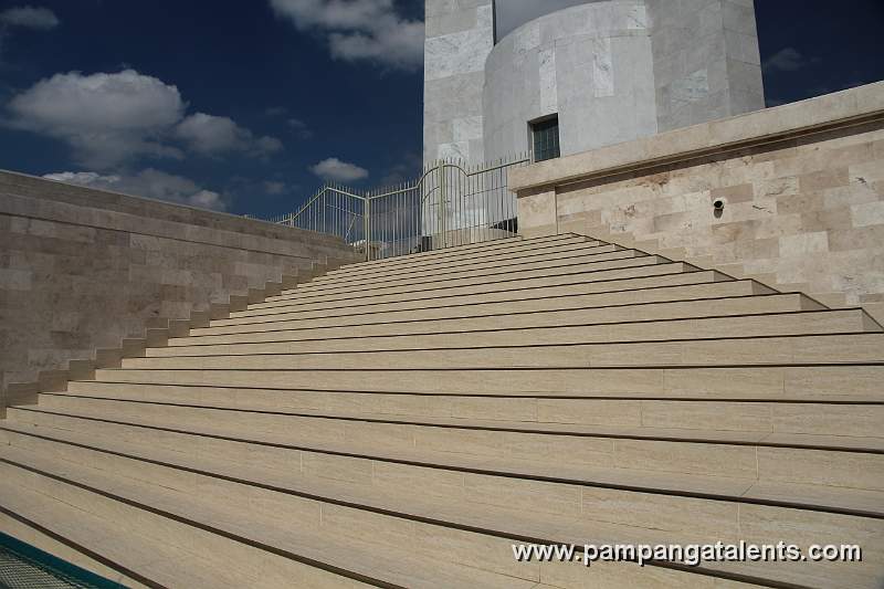 Stair on the bottom portion of Quezon Memorial Shrine in Quezon Memorial Circle in Quezon City.