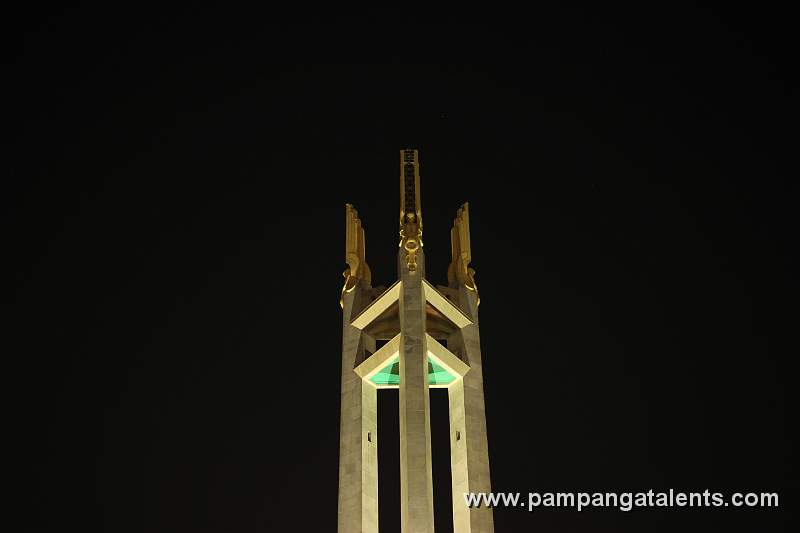 Angel sculptures in Quezon Memorial Monument representing the Luzon, Visayas and Mindanao.