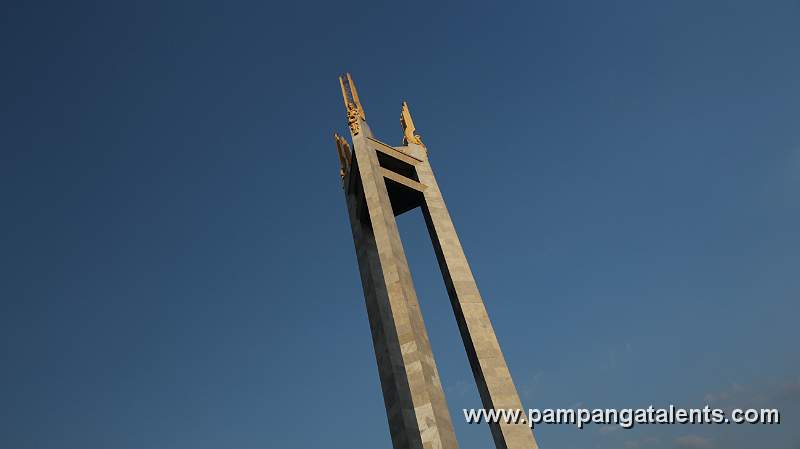Quezon Memorial Monument on Blue Skies.