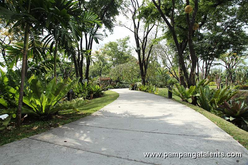 Walk-way along the Tropical Garden in Quezon Memorial Circle in Quezon City.