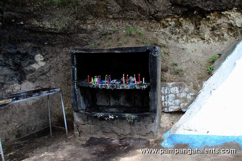 Lighted Candles for Mama Mary