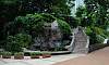 Water Falls and Stairs between Aviary and Bird Lake at main walking road  Location: Kowloon Park - Hong Kong