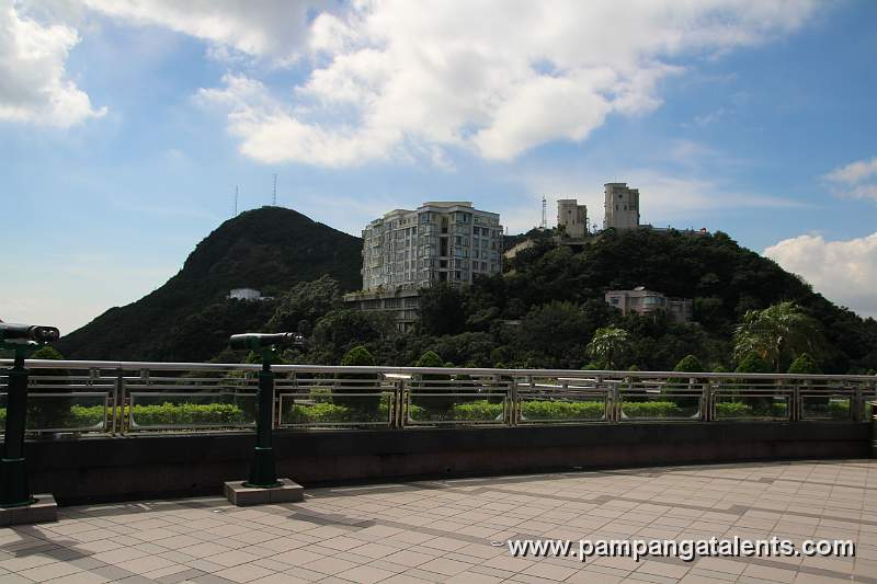 View on Victorya Peak also known as Mount Davis (View form platform at the Peak Tower on Lantau Island side)