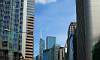 View along Queensway on Hong Kong Island with the Hong Kong Tower in the middle  Location: Hong Kong Island - Hong Kong