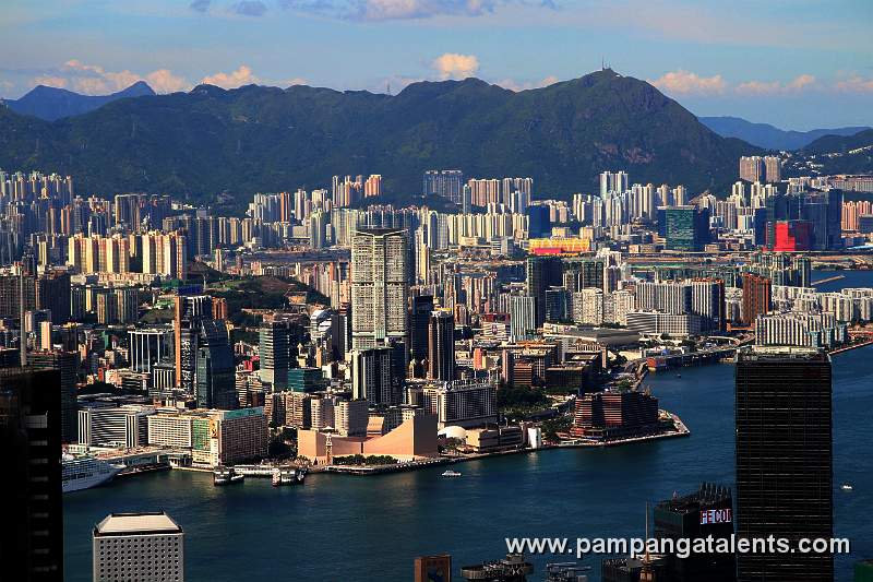 Tsim Sha Tsui Skyline (Day View from the Peak)